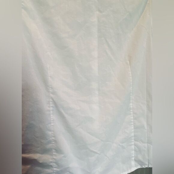 Izod Ruffled Collared Button Up Blouse Youth XL - Picture 4 of 7